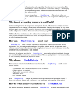 Cost Accounting Chapter 5 Homework Solutions