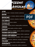 Menu pizza  amarelo vermelho a4