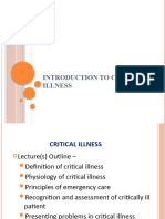 Introduction To Critical Illness