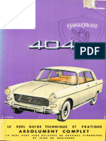 Votre Peugeot 404 - Guide Technique Et Pratique - Mei 1964 - OCR