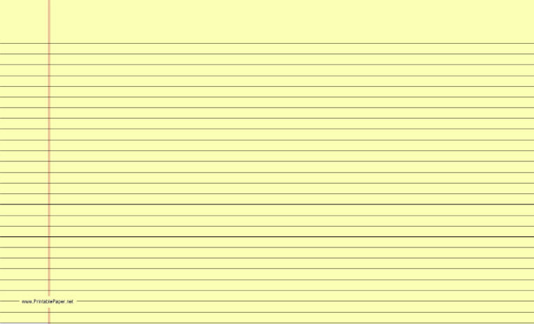 Yellow Legal Lined Landscape College | PDF