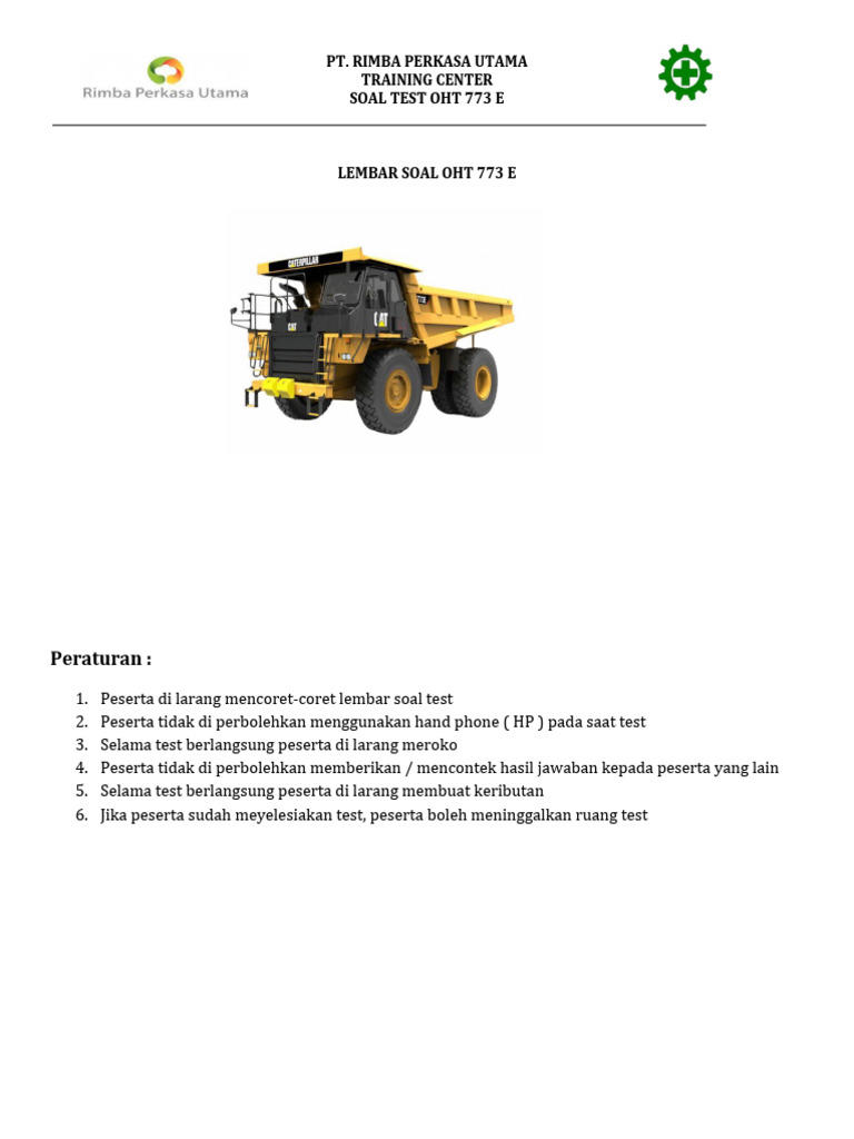 Soal Uji Kompetensi Operator Oht 773 E Pdf Komputer Teknologi