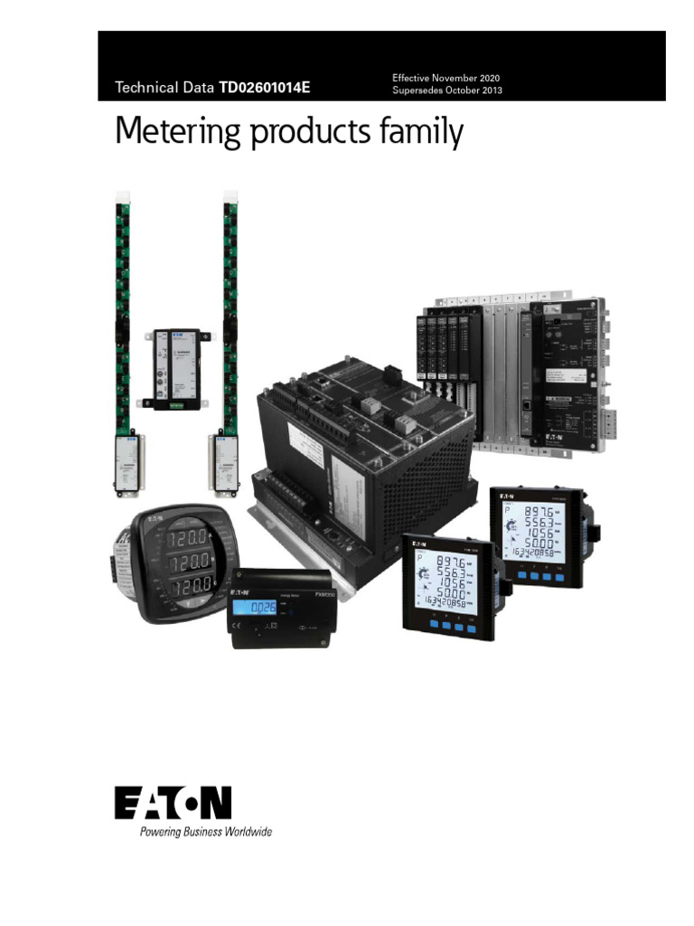 Metering Products Family Technical Data Td02601014e | PDF | Electricity ...
