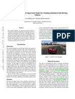 Ignition: An End-to-End Supervised Model For Training Simulated Self-Driving Vehicles