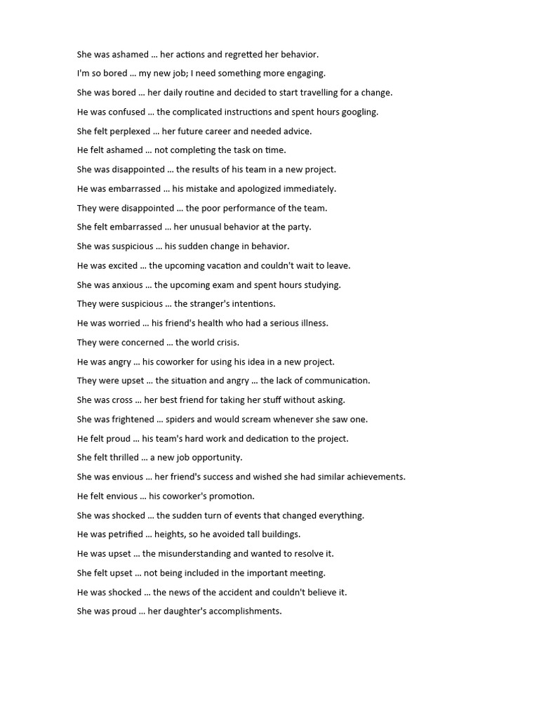 Emotions and Reactions in Daily Life | PDF | Language Arts & Discipline ...