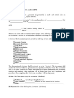 Bookeeping Services Agreement Template