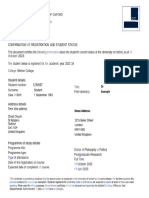 Example Enrolment Certificate