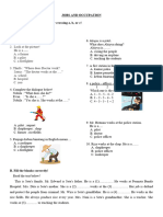 Ulangan Harian Lesson 5 Kls 3