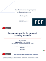 Procesos de Gestión Del Personal Docente y Directivo - 2024