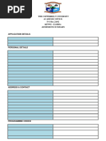 Joseph Phiri 2024 Copperbelt University Application Summary