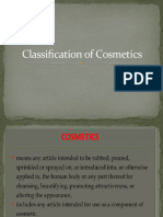 Classification of Cosmetics