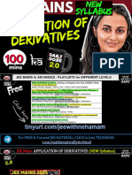 Application of Derivatives