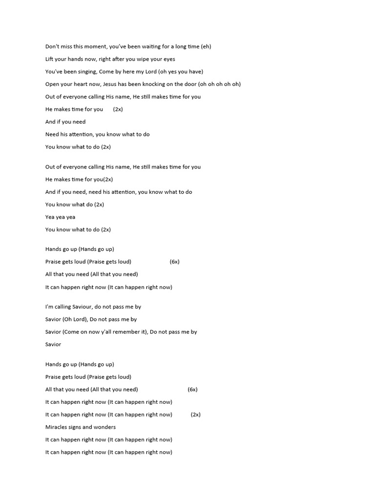 Tasha Cobb Moment Lyrics Pdf