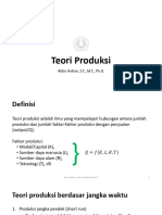 Teori Produksi