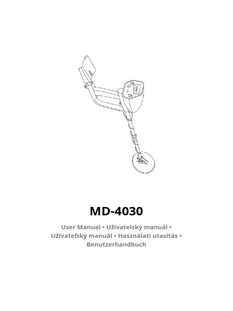 MD-4030 Manual | PDF | Headphones | Metal Detector