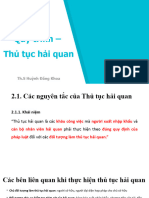 Chương 2. Thủ tục hải quan