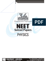 34 Yrs NEET Physics