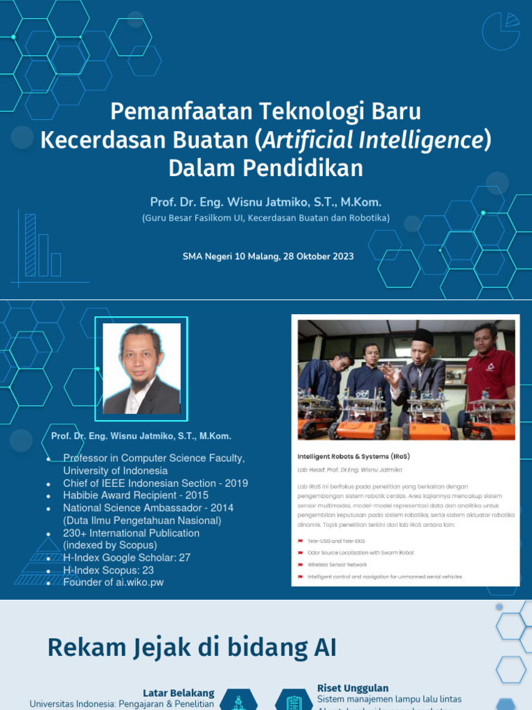 Pemanfaatan Ai Dalam Pendidikan Prof Wisnu Jatmiko Pdf