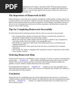 Instructions Homework Ks2