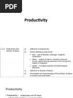 15 Productivity and Division of Labour