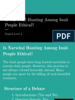 Is Narwhal Hunting Among Inuit People Ethical