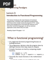 CITS 3242 Programming Paradigms: Introduction To Functional Programming