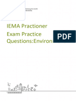 IEMA Pract Exam Practice Questions Environmental Mar 2022