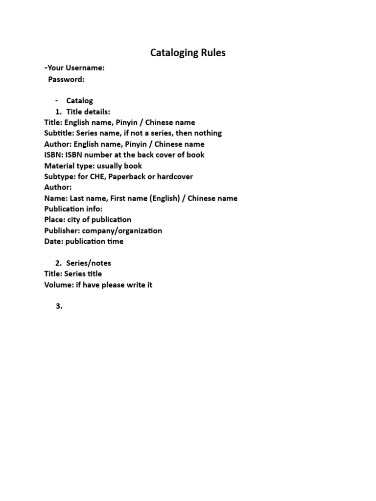 Cataloging Rules PDF