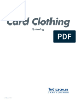 Card Clothing: Spinning
