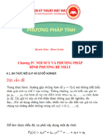 Chuong 4. Nội suy và phuong pháp bình phương bé nhất