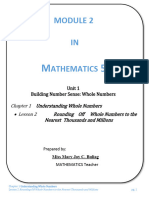 Math 5 Unit 1 Lesson 2 Module