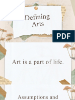 Defining Arts