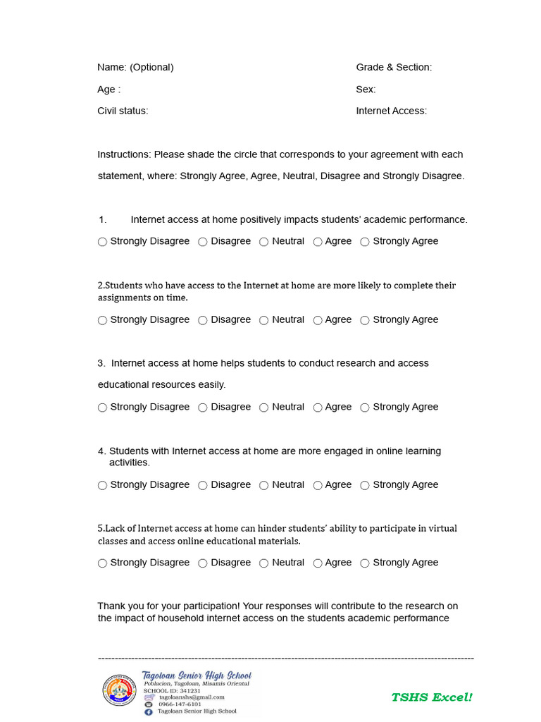 Survey-Questionnaire-Pr2 | PDF