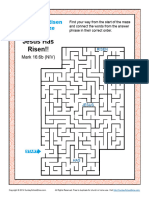 Jesus Has Risen Word Maze