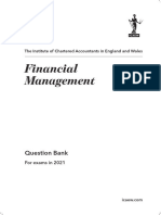 Financial Management Question Bank 2021