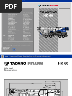 Tadano Faun HK 60 | PDF