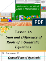 Math 9 Unit 1 Lesson 7 Power Point.