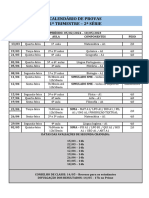 Calendário 2ª SÉRIE - 31.01