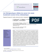 Les Thérapeutiques Ciblées Du Cancer de Vessie Localement Avancé Et/ou Métastatique