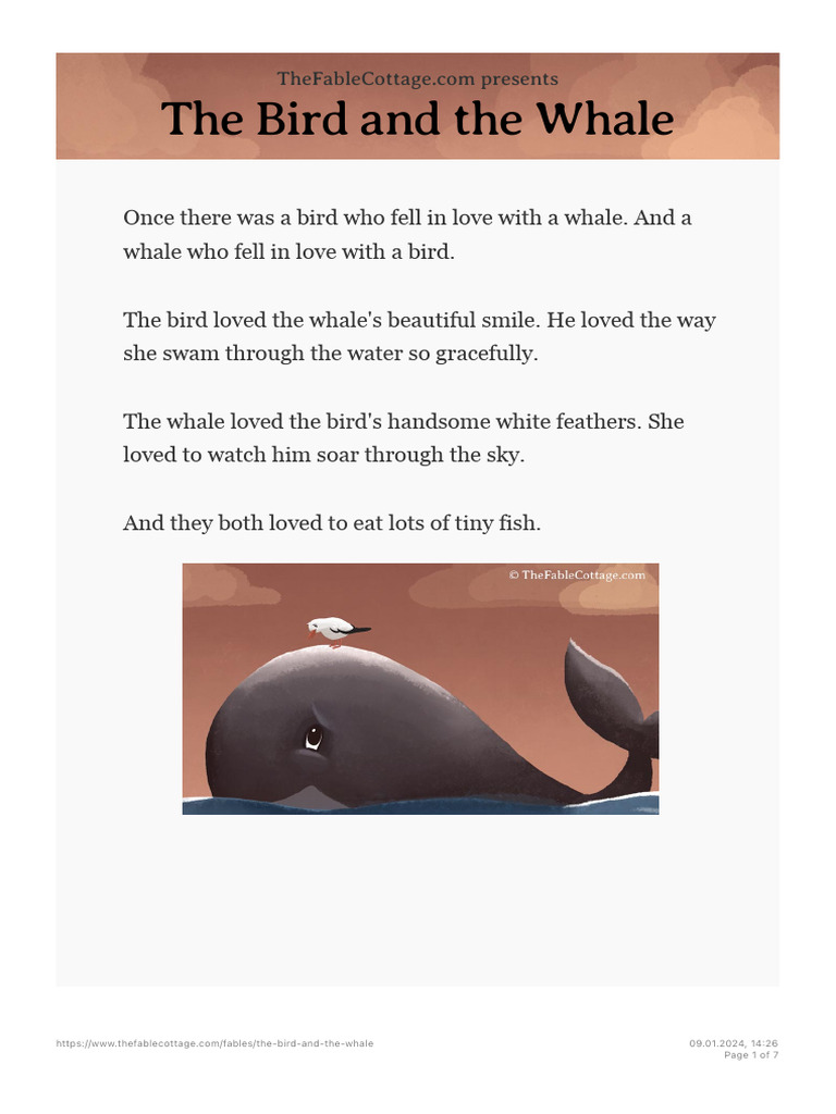 The Bird and the Whale (Text, Audio + Video)