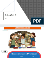 Class 8 - Demonstratives