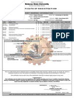 Bulacan State University: Certificate of Registration