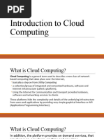 Introduction To Cloud Computing