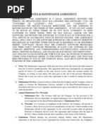 Download Service  Maintenance Agreement Template-1 by David Jay Mor SN71996636 doc pdf