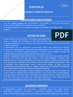 Proposta de Portfólio - Sociologia e Ciência Política