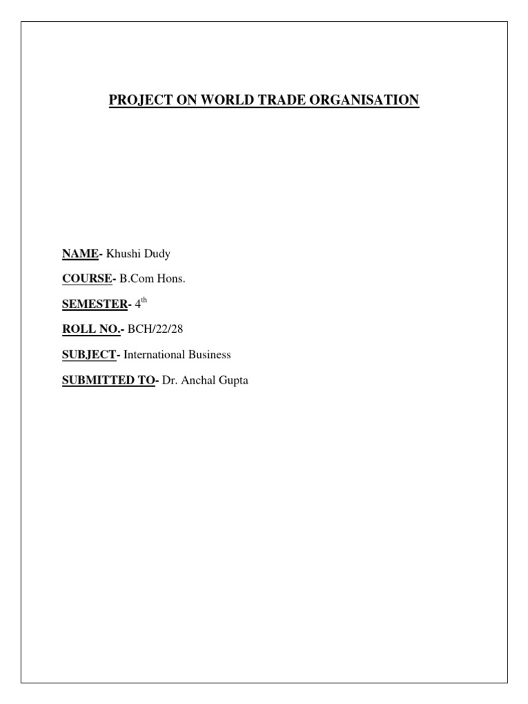 project-on-world-trade-organisation-pdf-world-trade-organization