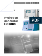 User S Manual. Hydrogen Generator HG2000