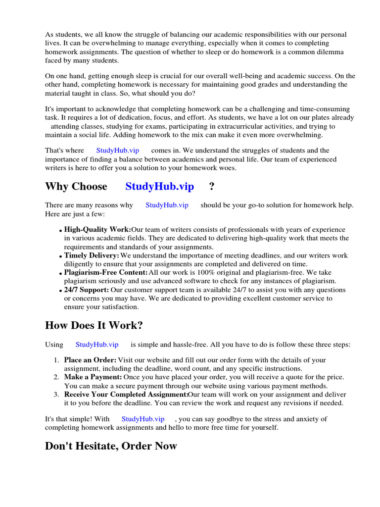 Make Or Do Homework