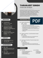 Gray Simple Profile Resume