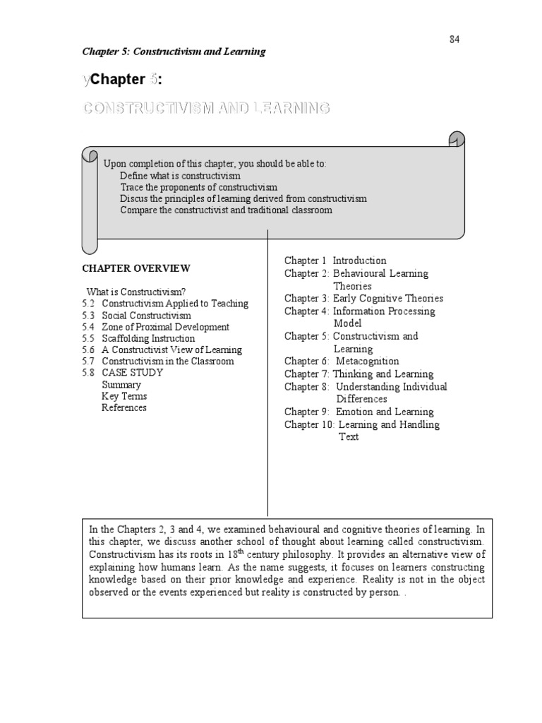 Understanding Constructivism in Learning | PDF | Constructivism ...